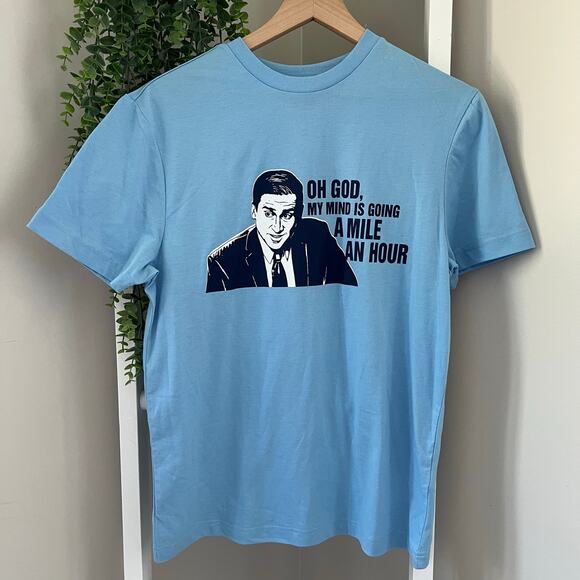 The Office Michael Scott Blue Graphic Tee Women’s Medium - Picture 1 of 12